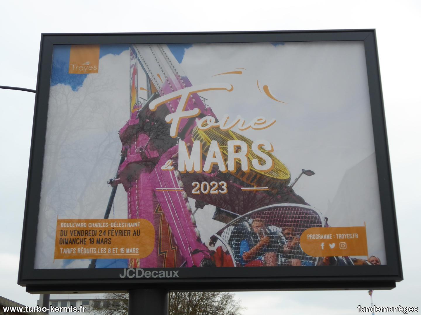Troyes (10) Foire de Mars 2023